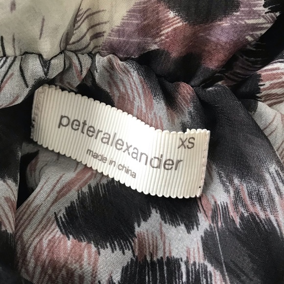 PETER ALEXANDER Sheer Floaty Babydoll Nightie Purple Black Sleeveless V-Neck Bow - Picture 14 of 15